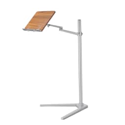 UP-8AW Aluminum Reading Book Rack Floor Stand Office Notebook Tray Book Tablet Tray Height Adjust