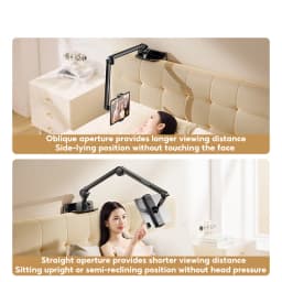 Tablet Holder Lazy Bedside Phone Holder Cantilever Clamp Suitable for iPad, Multi-functional Switch Universal Stand