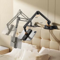 Tablet Holder Lazy Bedside Phone Holder Cantilever Clamp Suitable for iPad, Multi-functional Switch Universal Stand