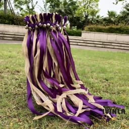 New 30/20/10pcs/lot Champagne + jute + lace wedding Ribbon Wands stick Confetti Stream with big sliver Bells for wedding party