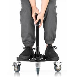 AMBITFUL 93-147cm Heavy Duty Light Stand Studio 61-81cm Wheels Tripod 20KG Max Loaded Studio Floor Light Stand
