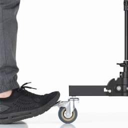 AMBITFUL 93-147cm Heavy Duty Light Stand Studio 61-81cm Wheels Tripod 20KG Max Loaded Studio Floor Light Stand