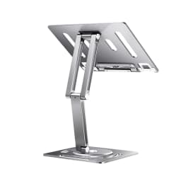 Oatsbasf 360 Rotable Aluminium Laptop Stand Height Angle Adjustment Tablet Desktop Holder Multifunctional Reading Book Bracket