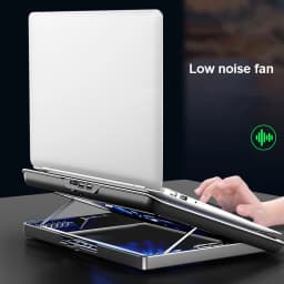 Metal Panel Laptop Cooler Stand Gaming Laptop Cooling Fan Laptop Cooling Pad 17 inch Notebook Cooler Stand For Gaming
