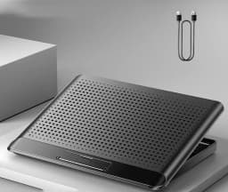 Metal Panel Laptop Cooler Stand Gaming Laptop Cooling Fan Laptop Cooling Pad 17 inch Notebook Cooler Stand For Gaming