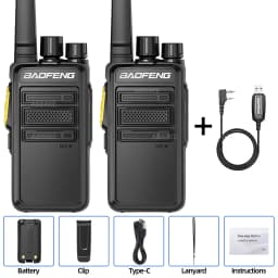 Baofeng BF-V12D GMSK Digital Walkie Talkie UHF Encrypted Call Noice Reduction HD Radio Wireless Copy Frequency Two Way Ham Radio