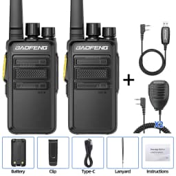 Baofeng BF-V12D GMSK Digital Walkie Talkie UHF Encrypted Call Noice Reduction HD Radio Wireless Copy Frequency Two Way Ham Radio
