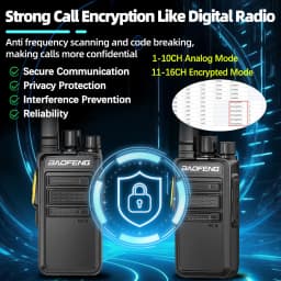 Baofeng BF-V12D GMSK Digital Walkie Talkie UHF Encrypted Call Noice Reduction HD Radio Wireless Copy Frequency Two Way Ham Radio
