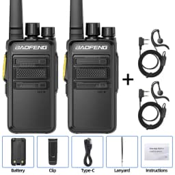 Baofeng BF-V12D GMSK Digital Walkie Talkie UHF Encrypted Call Noice Reduction HD Radio Wireless Copy Frequency Two Way Ham Radio