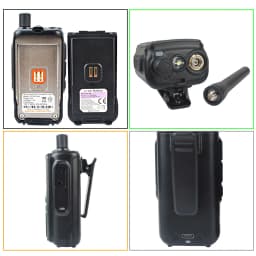 2PCS/Pack Baofeng UV-5R Mini Dual Band Dual PTT Walkie Talkie 5RMINI Air Band Rx 5W Compact VOX FM Amateur Radio Type-C Charge