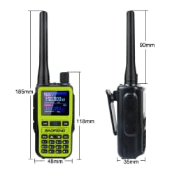 2PCS/Pack Baofeng UV-5R Mini Dual Band Dual PTT Walkie Talkie 5RMINI Air Band Rx 5W Compact VOX FM Amateur Radio Type-C Charge