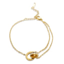 Trendy Roman Numerals Jewelry Set Luxury Round Crystal Gold Color Charm Necklace Earrings Bracelet Stainless Steel For Women New