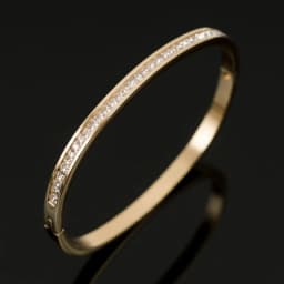 Half CZ Square Crystal Bangle Bracelet Luxury Women Stainless Steel Gold-plated Open Cuff Bracelet For Women's Wedding Jewelry