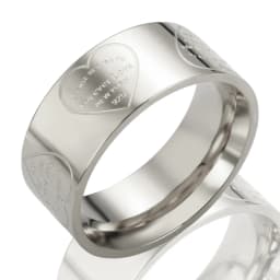 8mm Heart Palm Eyes Engraving Ring for Women Men Stainless Steel Gold Color Waterproof Finger Rings Classic Jewelry Party Gifts