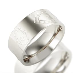 8mm Heart Palm Eyes Engraving Ring for Women Men Stainless Steel Gold Color Waterproof Finger Rings Classic Jewelry Party Gifts