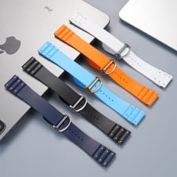 For Santos De Cartier WSSA0009 WSSA0018 39.8mm Deal FKM Watch Strap Quick Release Watch Band Waterproof Rubber Wristband 19 21mm