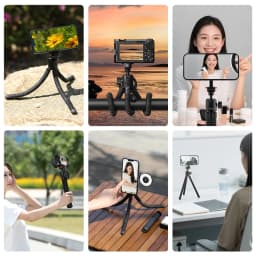 Ulanzi MT30 Magnetic Flexible Tripod For GoPro Magsafe Phone DSLR Camera iPhone 16 Fill Light Octopus Teleprompter Stand Holder