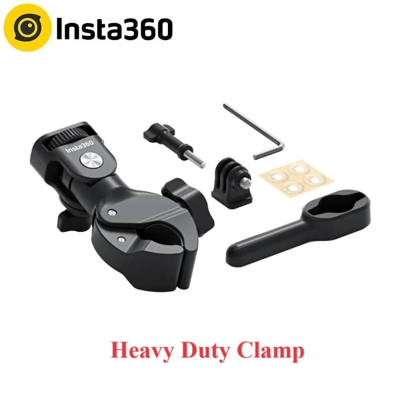 Insta360 Heavy Duty Clamp For Insta 360 X6/X5/X4/X4 Air/X3/Ace Pro 2/GO Ultra Original Accessories
