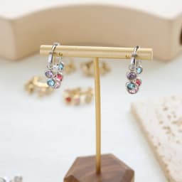 JOVO LOVE Elegant Colorful Cubic Zirconia Stainless Steel Earrings Women Cute Sweet Tassel Small Ear Buckle Temperament Jewelry