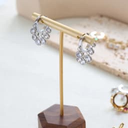 JOVO LOVE Elegant Colorful Cubic Zirconia Stainless Steel Earrings Women Cute Sweet Tassel Small Ear Buckle Temperament Jewelry