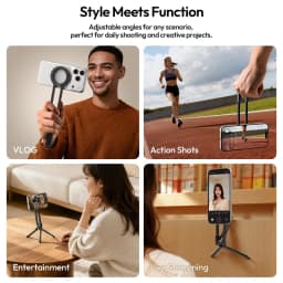 Ulanzi MA57 Magsafe Carabiner Phone Tripod Phne Stand Holder with Hook for Iphone 17 16 15 Pro Max Android Vlog Live-Streaming