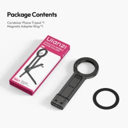 Ulanzi MA57 Magsafe Carabiner Phone Tripod Phne Stand Holder with Hook for Iphone 17 16 15 Pro Max Android Vlog Live-Streaming
