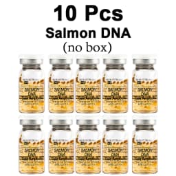 Korea 8ml Salmon DNA Gold Skin Booster Essence BB Cream Kit Moisturizing Nourishing Whitening Face Beauty SkinCare