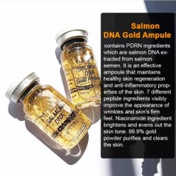 Korea 8ml Salmon DNA Gold Skin Booster Essence BB Cream Kit Moisturizing Nourishing Whitening Face Beauty SkinCare