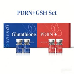 Sanendi PDRN Salmon DNA Serum for Facial Dr.Pen Essence VC NAD+ Hydro Glow GSH Glow Booster Korean Skincare Hydration 7ml*5