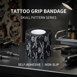 16/10/3PCS Tattoo Grip Bandage Colorful Self Adhesive Wrap 5cm X 4.5m Non Slip Handle Tape Tattoo Machine Grip Cover Supplies