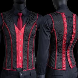 Men's Tight Abdomen Corset Slimming Waist Bones Shaping Vest Stomach Belly Control Vintage Waistcoat Elegant Medieval Corset