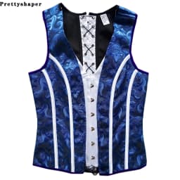 Men's Tight Abdomen Corset Slimming Waist Bones Shaping Vest Stomach Belly Control Vintage Waistcoat Elegant Medieval Corset