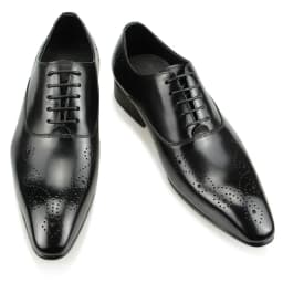 Black Dress Shoes Oxfords for Mens Luxury Business Party Banquet Daily Retro Genuine Leather Shoe Lace-up Handmade Wedding Shoes