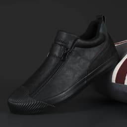 Winter Men Leather Casual Shoes Fashion Double Zipper High Tops Flat Shoes Slip on Plush Male Sneakers Loafers Tenis Masculino