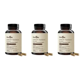 Nattokinase 10800 FU Capsules with CoQ10 Garlic Extract Daily Wellness Supplement 60 Count 30 Day Supply for Adults Men Women