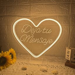 Leave A Message Neon Sign LED Spanish Dejar un mensaje Led Neon Light Coffee Bar Room Decor Sign Wedding Bedroom Decoration