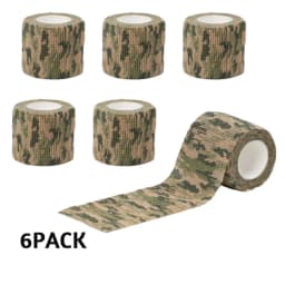 6 Roll Camouflage Kinesiologia Bandage Outdoor Hunting Camouflage Stealth Tape Elbow Pads Knee Brace Support Elastic Bandage Gym