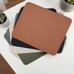Portable PU Leather Mouse Pad Desktop Non-Slip Mouse Pad Waterproof Anti-Scratch Mat Easy To Clean For Office Laptop Accessories