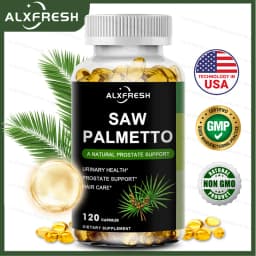 Saw Palmetto Capsules High Potency for Prostate, Urinary Tract ,Bladder Hair Health Supplement