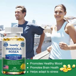 Rhodiola Rosea Capsules - High Strength Rhodiola Rosea Complex Supplement, Mood, Brain, Non-GMO, Gluten-Free