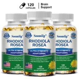 Rhodiola Rosea Capsules - High Strength Rhodiola Rosea Complex Supplement, Mood, Brain, Non-GMO, Gluten-Free