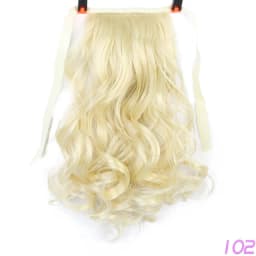 Allaosify Brown Black Heat Resistant Synthetic Pony Tail Hair Extensions Drawstring Ponytail 12"
