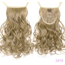 Allaosify Brown Black Heat Resistant Synthetic Pony Tail Hair Extensions Drawstring Ponytail 12"