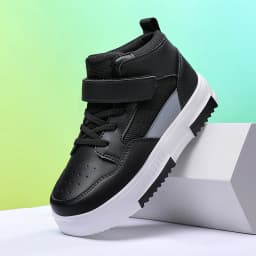 Childrens Skate Shoes High-Quality Leather Wear-Resistant Outdoor Walking Shoes Flat Breathable Comfortable Sneakers for Kids