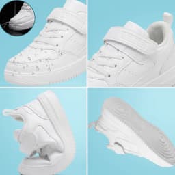 Children's Sneakers Kids Fashion White Sports Casual Shoes Boys Girls Non Slip Tennis Outdoor Comfortable Walking Footwear