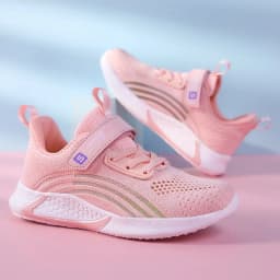 2025 Girls Casual Shoes Child White Mesh Sneakers Student Kids Summer Sock Footwear Fashion Children Sport Shoes Running Autumn