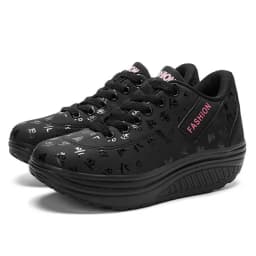 Women Sneakers Solid Wedge Casual Sport Shoes Woman Sneakers Women Outdoor Shoes Woman Lace-up Female Sneakers Zapatillas Mujer