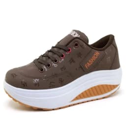 Women Sneakers Solid Wedge Casual Sport Shoes Woman Sneakers Women Outdoor Shoes Woman Lace-up Female Sneakers Zapatillas Mujer