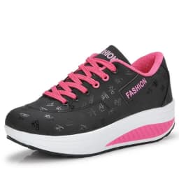 Women Sneakers Solid Wedge Casual Sport Shoes Woman Sneakers Women Outdoor Shoes Woman Lace-up Female Sneakers Zapatillas Mujer