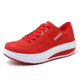 Women Sneakers Solid Wedge Casual Sport Shoes Woman Sneakers Women Outdoor Shoes Woman Lace-up Female Sneakers Zapatillas Mujer